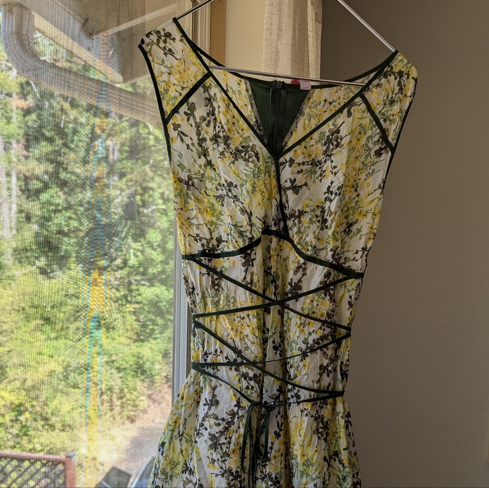 DD Atelier/DD Shop Mimosa Gauze Sundress with Lattice Ties